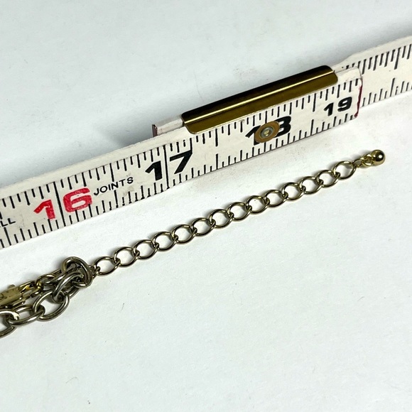 Earth Tone Leaves Beaded Golden Chain Necklace 32-35" - Picture 6 of 8